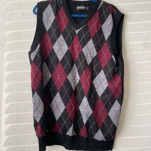 Studio diamond checkered Sweater Vest